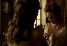 Eleanor Tomlinson Topless In Colette