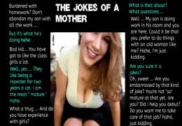 Mother make jokes for son's classmate, but ends up fucked and pregnat