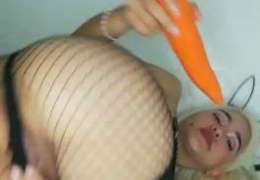 Will This Carrot Fit In My Tight Pussy.. What Do You Think?