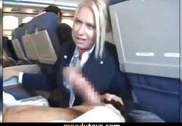 Airplane Worker Sucks Cock