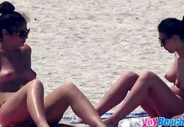 Hot Topless Amateur Beach MILFS Voyeur Video