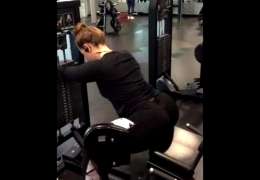 She Starts With The Hip Abductors At Max…